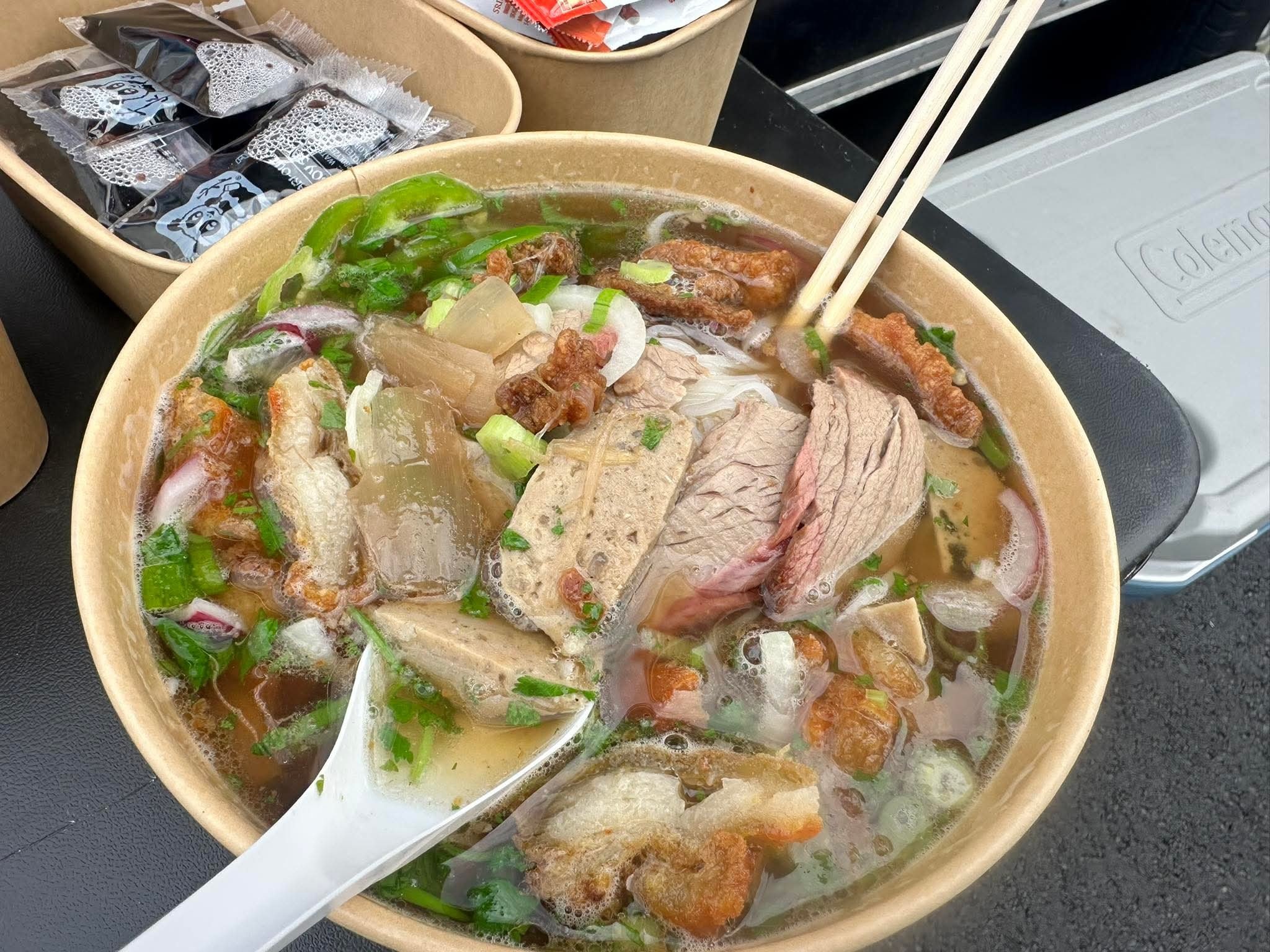 Ramen bowl from Bowlicious eats